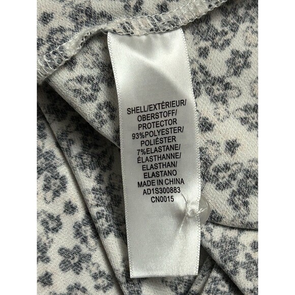 Adianna Papell Black‎ Floral Dress Short Sleeve Keyhole Back Sz M - Picture 5 of 5